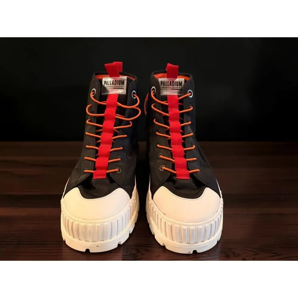 Palladium Pallashock Mid Ticket To Earth Black White Boots Men’s Size 13